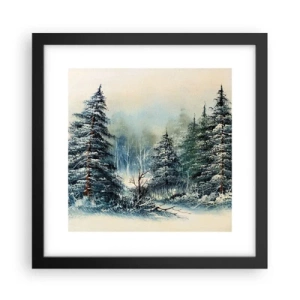 Plakát v černém rámu - Připravení na Vánoce - 30x30 cm