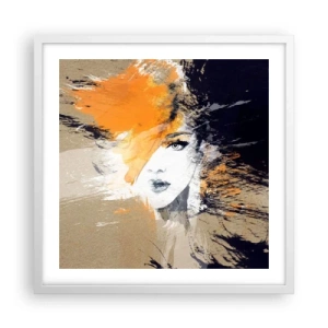 Plakát v bílém rámu - A je světlo - 50x50 cm