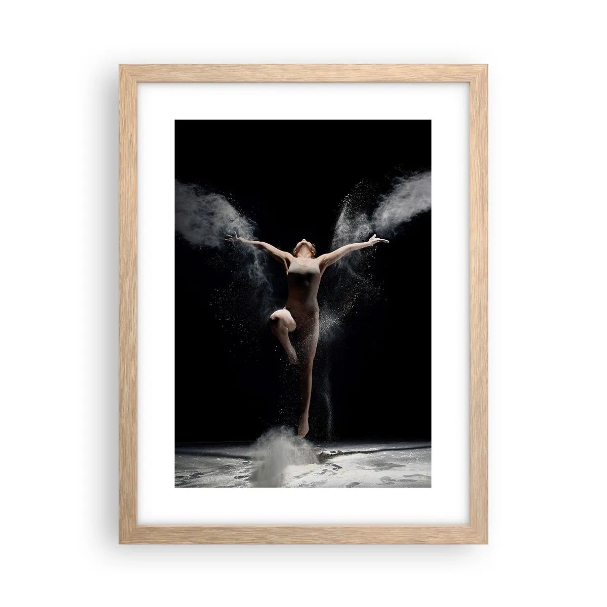 Plakát v rámu světlý dub - Elfové existují - 30x40 cm