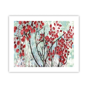 Plakát - Strom v šarlatové - 50x40 cm
