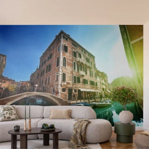 Fototapeta Premium Sand - Benátky - Amore Mio - Město, Benátky, Gondoly - 350x256 cm