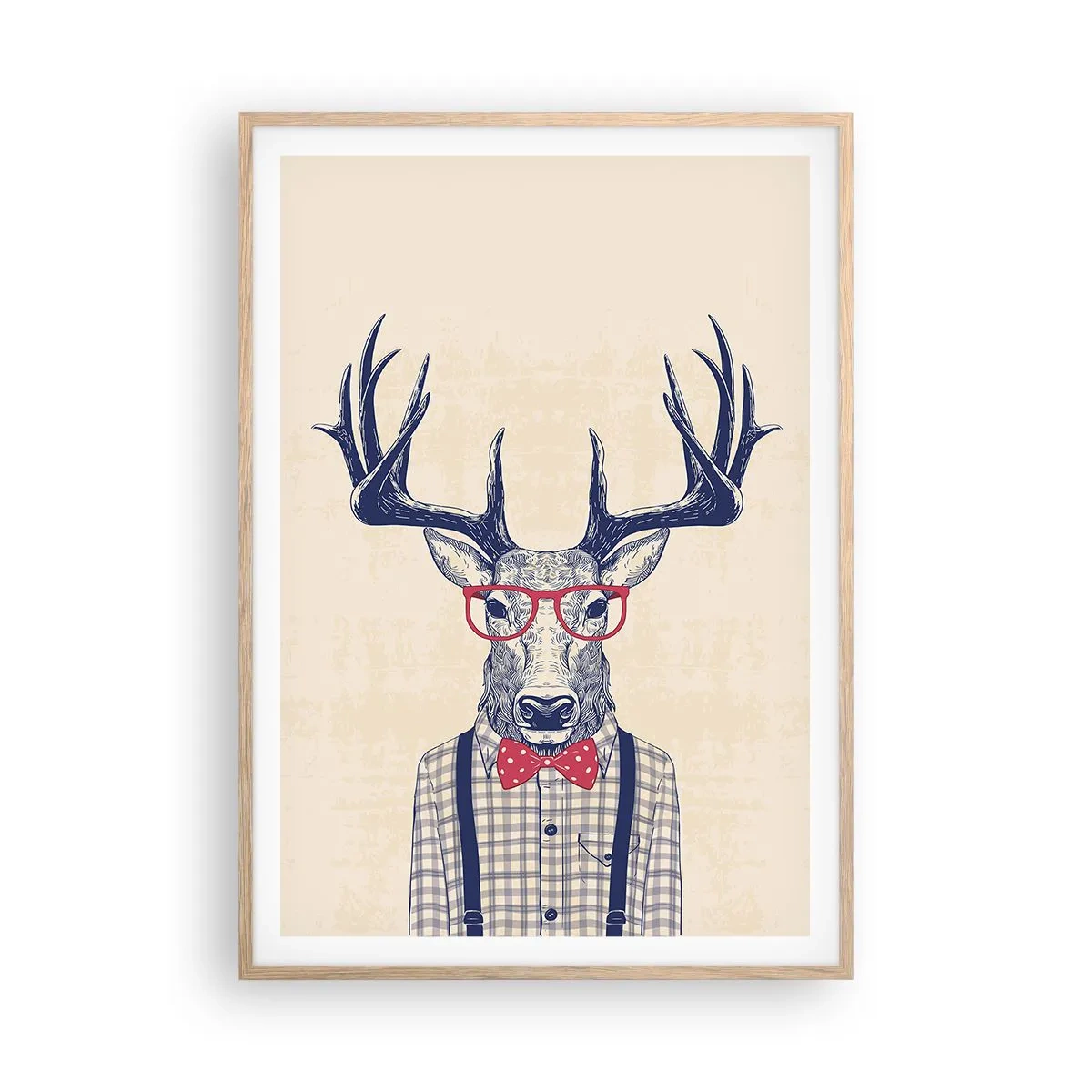 Plakát v rámu světlý dub - Zábavná extravagance - 70x100 cm