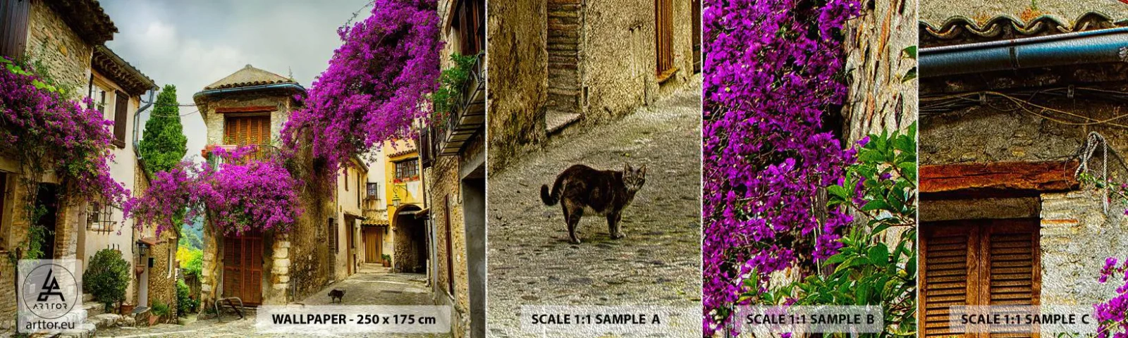 Vzor Fototapety Premium Sand - Pod květinovým baldachýnem - Krajina, Architektura, Město - 100x30 cm