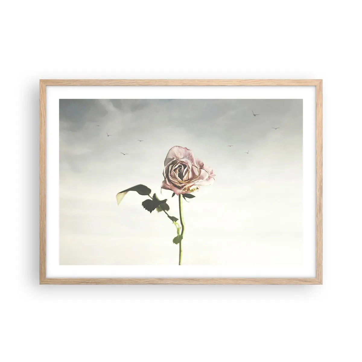 Plakát v rámu světlý dub - Vítání jara - 70x50 cm