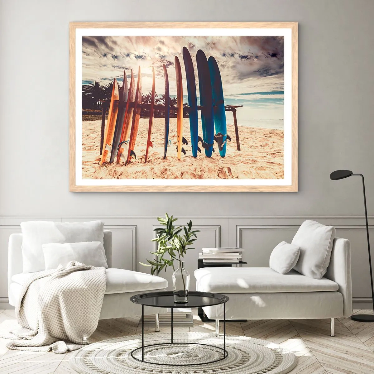 Plakát v rámu světlý dub - Dobrou noc, nashle zítra. - 70x50 cm