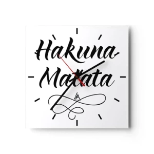 Nástěnné hodiny - Nejlepší rada - 30x30 cm