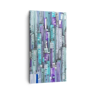 Obraz na plátně - Zmodralé od nebe - 45x80 cm