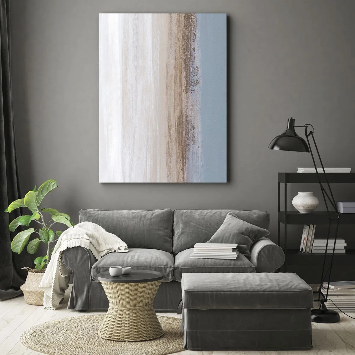 Obraz na plátně - Dvojznačná krajina - 55x100 cm