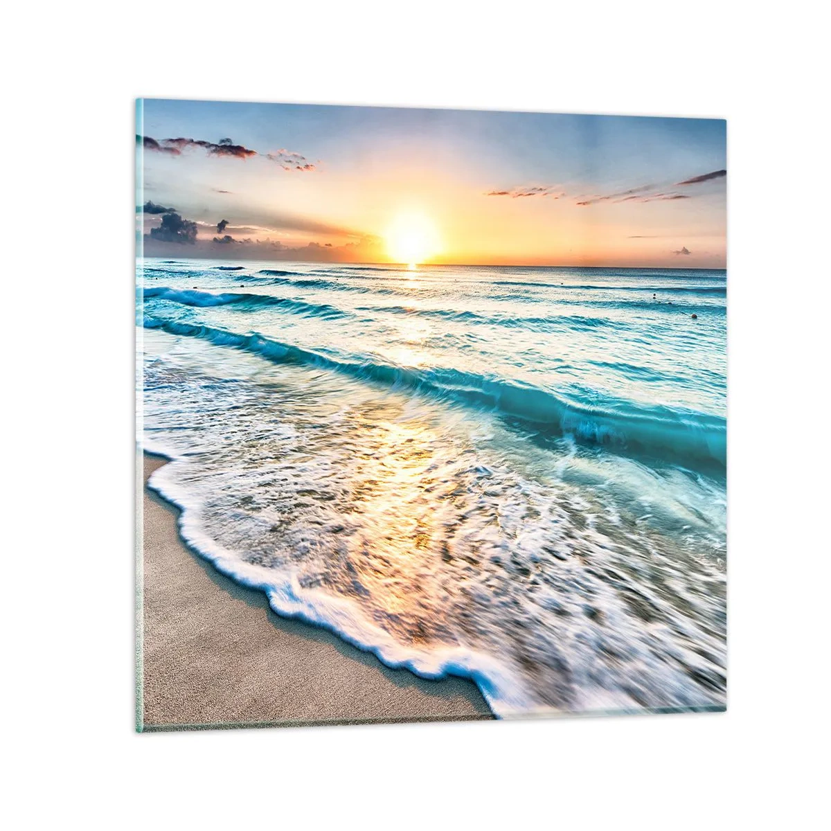 Obraz na skle - Výhled, který stojí za to - 50x50 cm