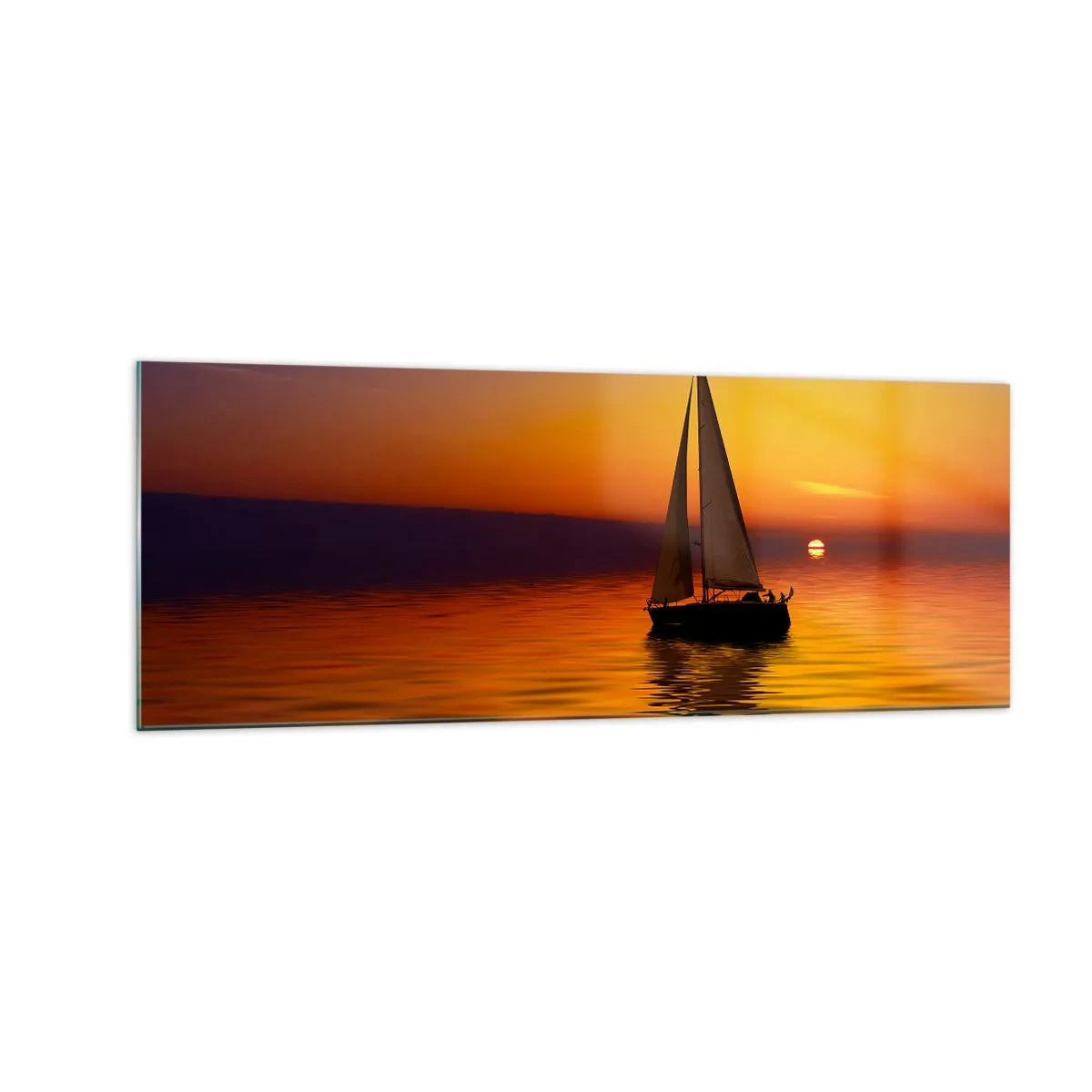 Obraz na skle - Jak je tu za soumraku ticho… - 140x50 cm