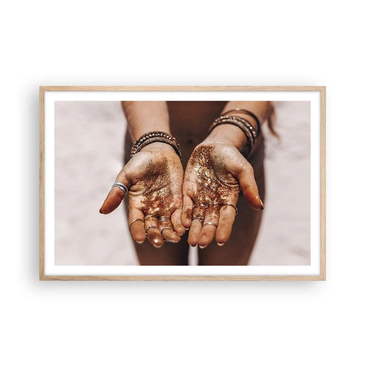 Plakát v rámu světlý dub - Dárek pro tebe - 91x61 cm