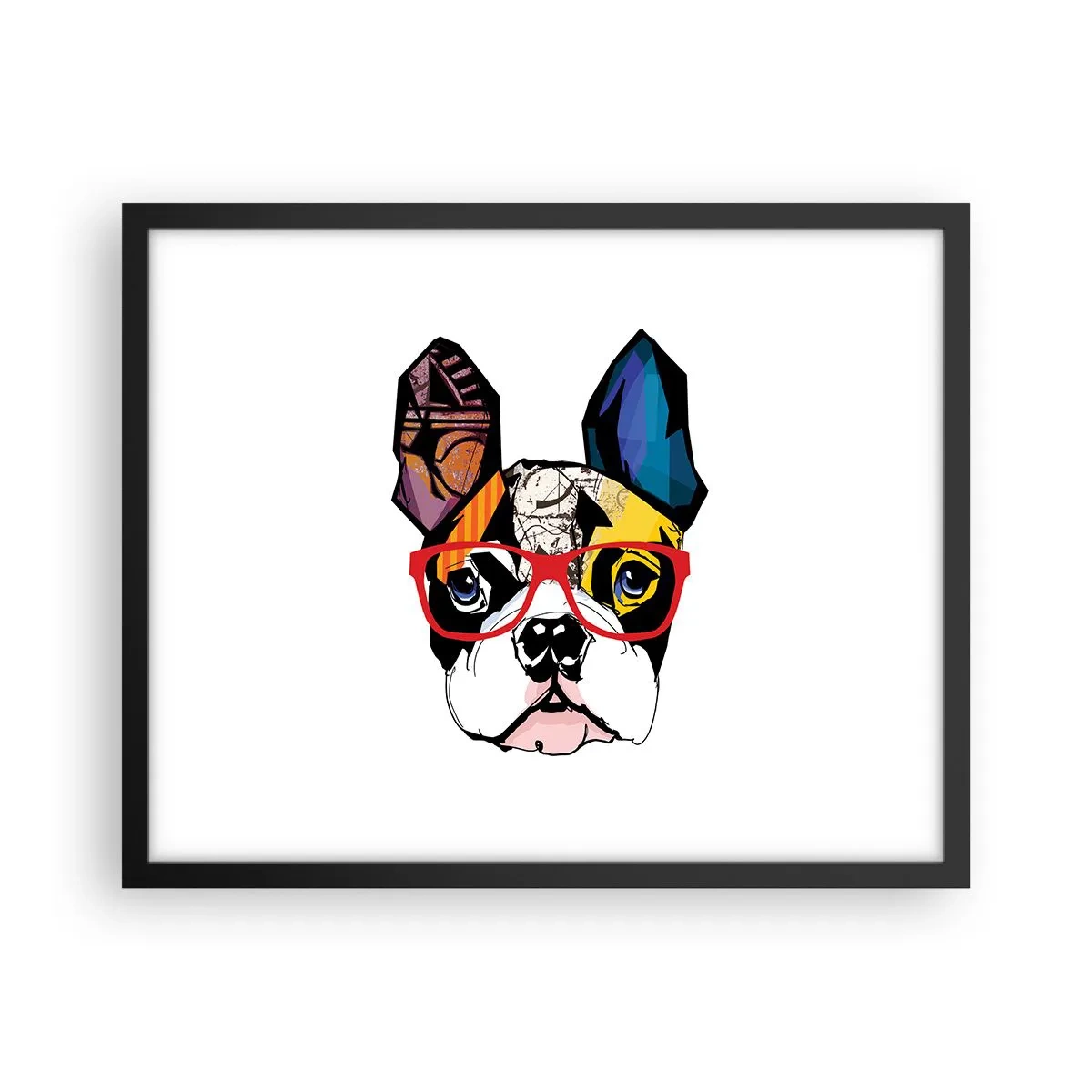 Plakát v černém rámu - Intelektuál - 50x40 cm