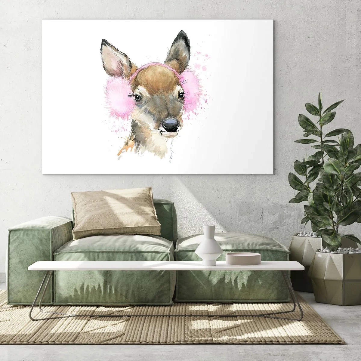 Obraz na skle - A mráz už není tak hrozný - 100x70 cm