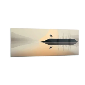 Obraz na skle - Pán na jezeře - 140x50 cm