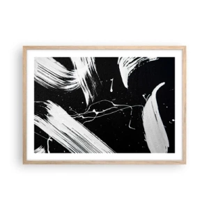 Plakát v rámu světlý dub - Prolomit temnotu - 70x50 cm
