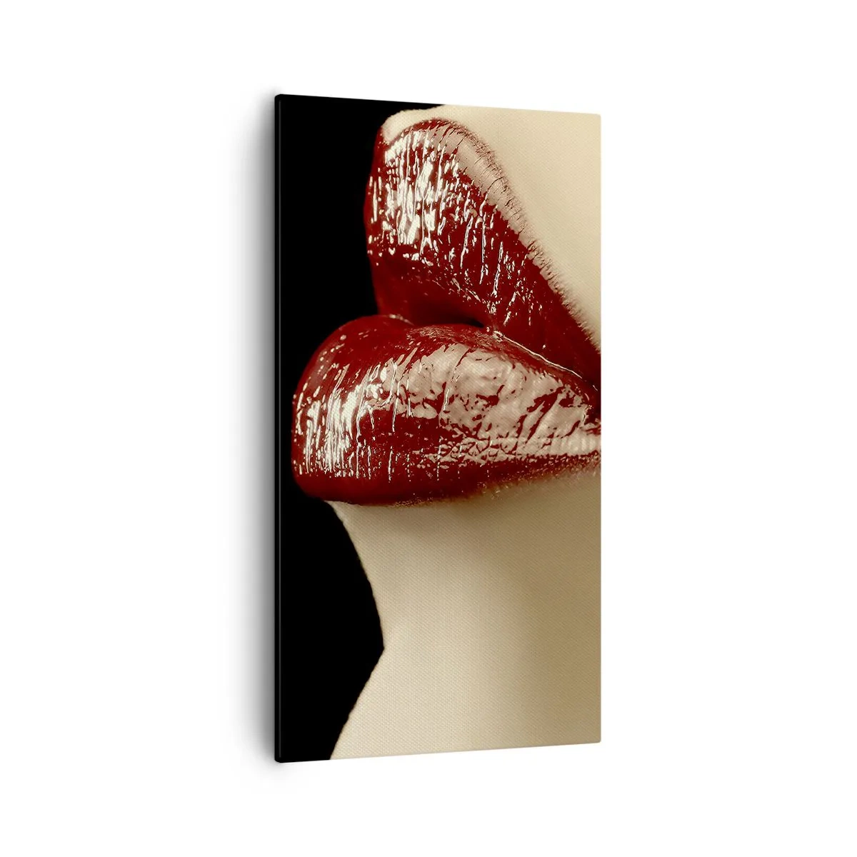 Obraz na plátně - Smyslnost a lesk karmínu - 55x100 cm