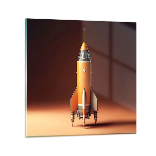 Obraz na skle - Začíná to snem - 70x70 cm