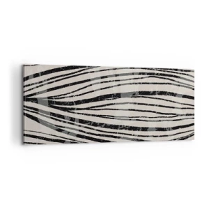 Obraz na plátně - Močál s liniemi - 100x40 cm