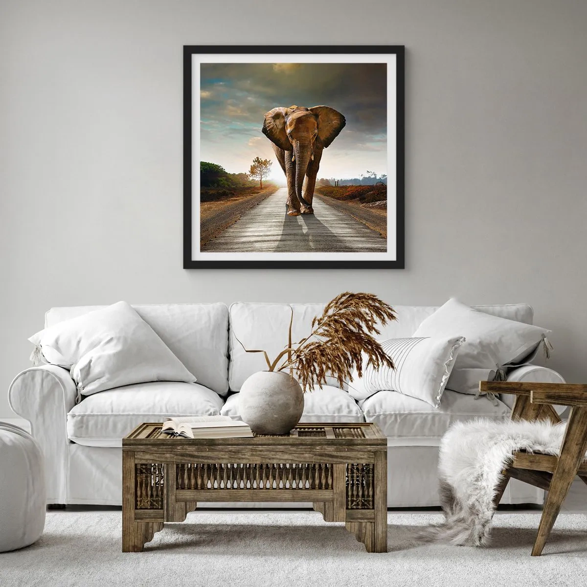 Plakát v černém rámu - A vůbec ne ve skladu porcelánu - 60x60 cm