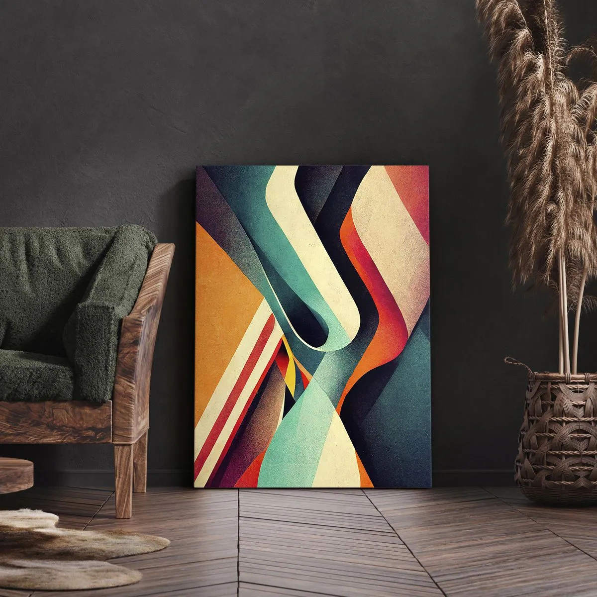 Obraz na plátně - Intenzivní kompozice - 55x100 cm