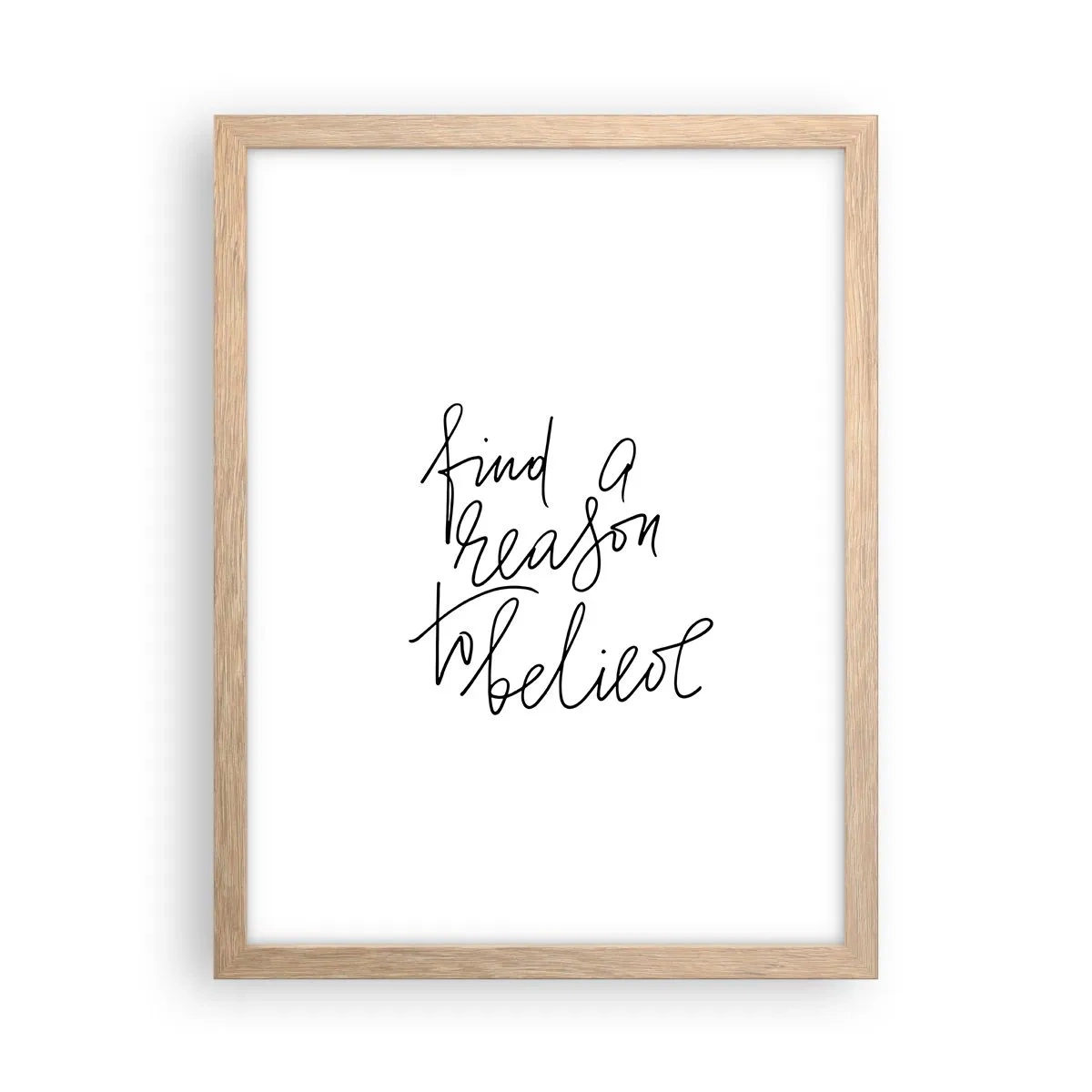 Plakát v rámu světlý dub - Je to možné - 30x40 cm