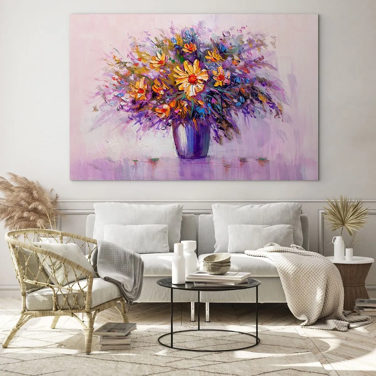 Obraz na skle - Sladce voní, sladce vypadá - 100x70 cm