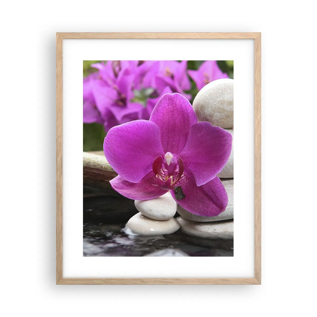 Plakát v rámu světlý dub - Už odpočíváš - 40x50 cm