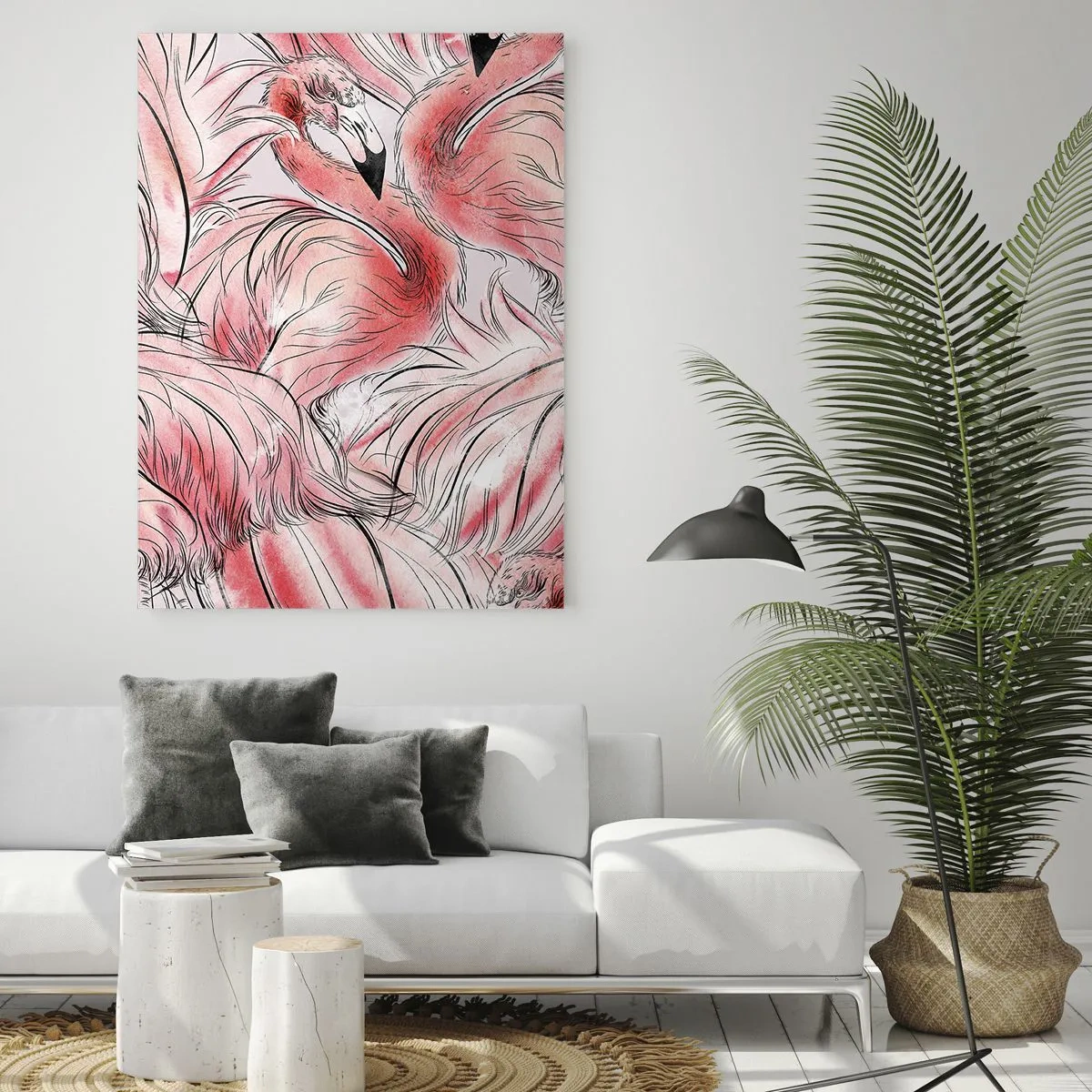 Obraz na skle - Ptačí corps de ballet - 70x100 cm