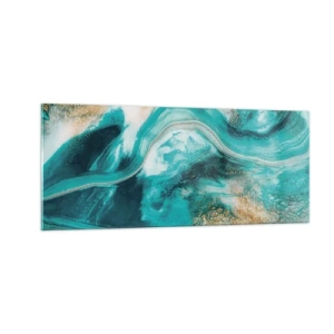 Obraz na skle - Řeka zlata - 100x40 cm