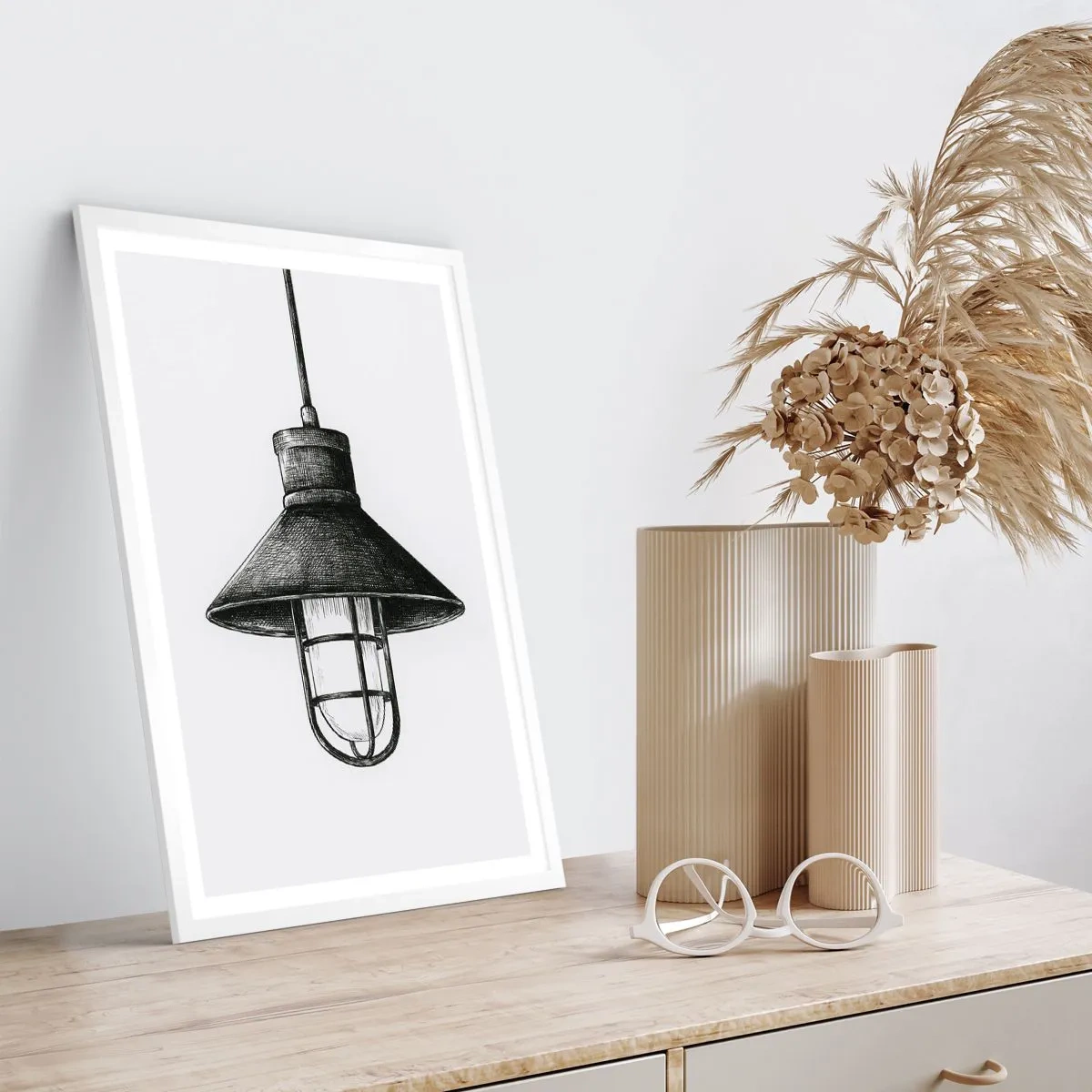 Plakát v bílém rámu - Jako před lety… - 61x91 cm