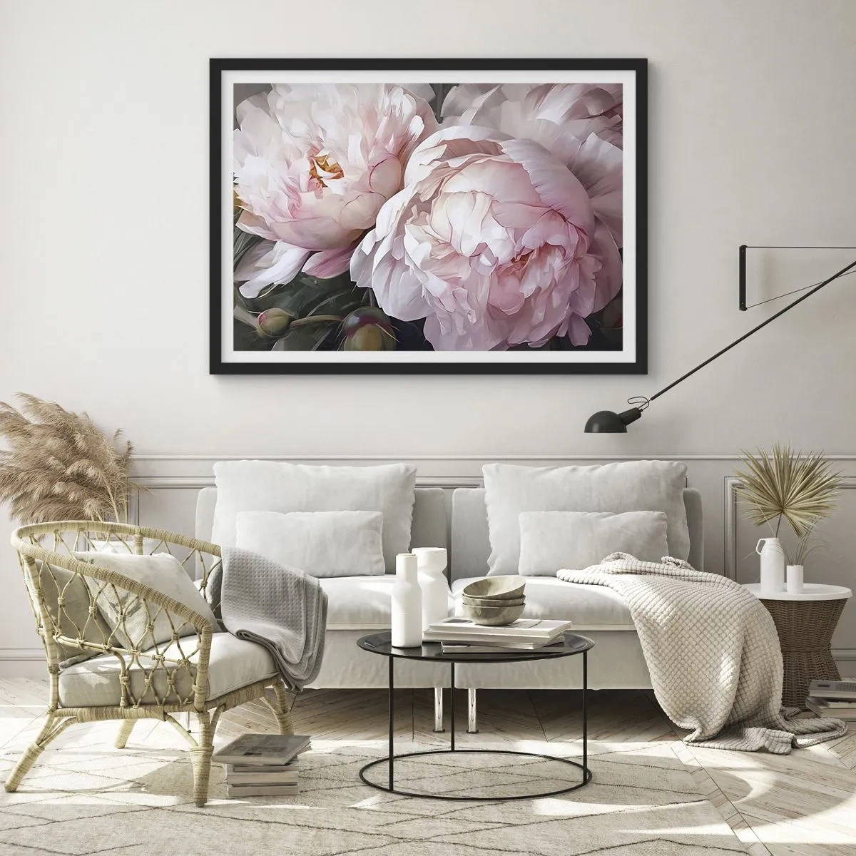 Plakát v černém rámu - Uchytnuté v rozkvětu - 70x50 cm