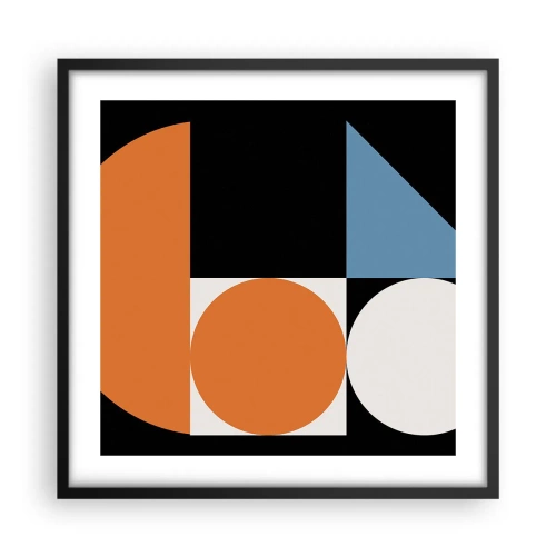 Plakát v černém rámu - Figurínový systém - 50x50 cm