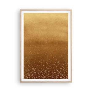 Plakát v rámu světlý dub - Zrození světla - 70x100 cm