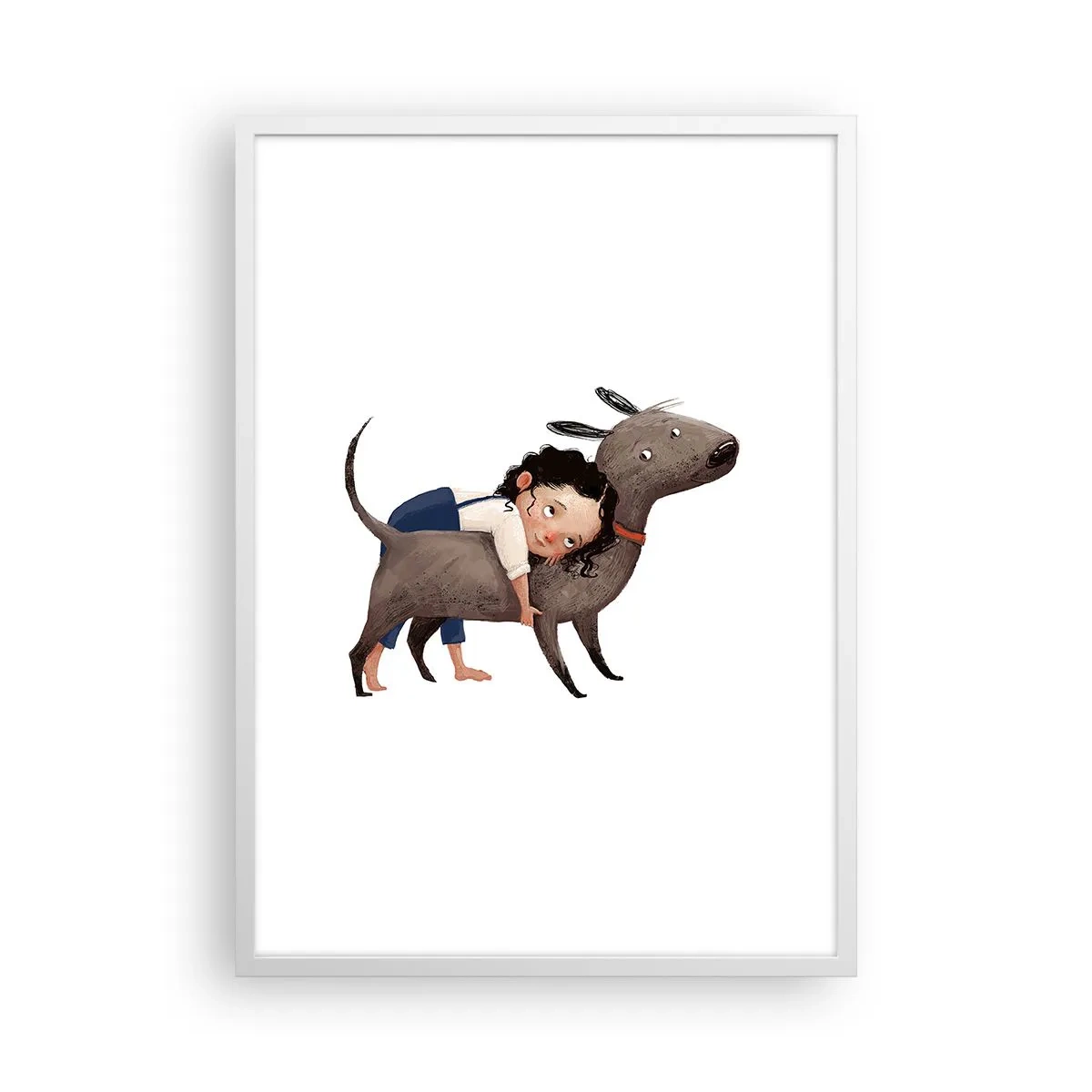 Plakát v bílém rámu - Nejlepší přátelé - 50x70 cm