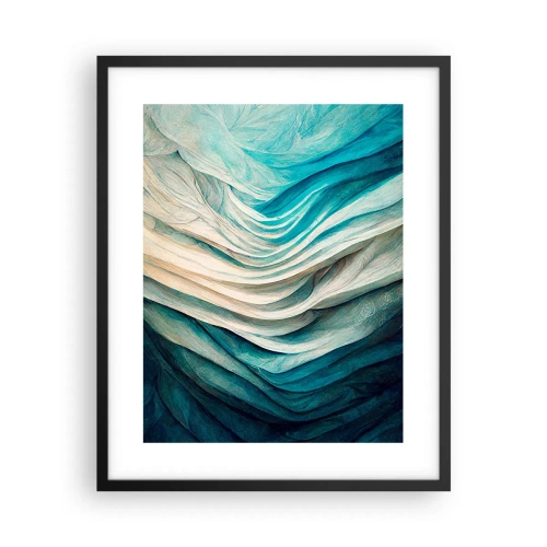 Plakát v černém rámu - Modrá neukojitelnost - 40x50 cm