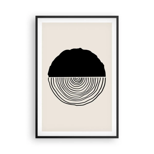 Plakát v černém rámu - Půl na půl - 61x91 cm