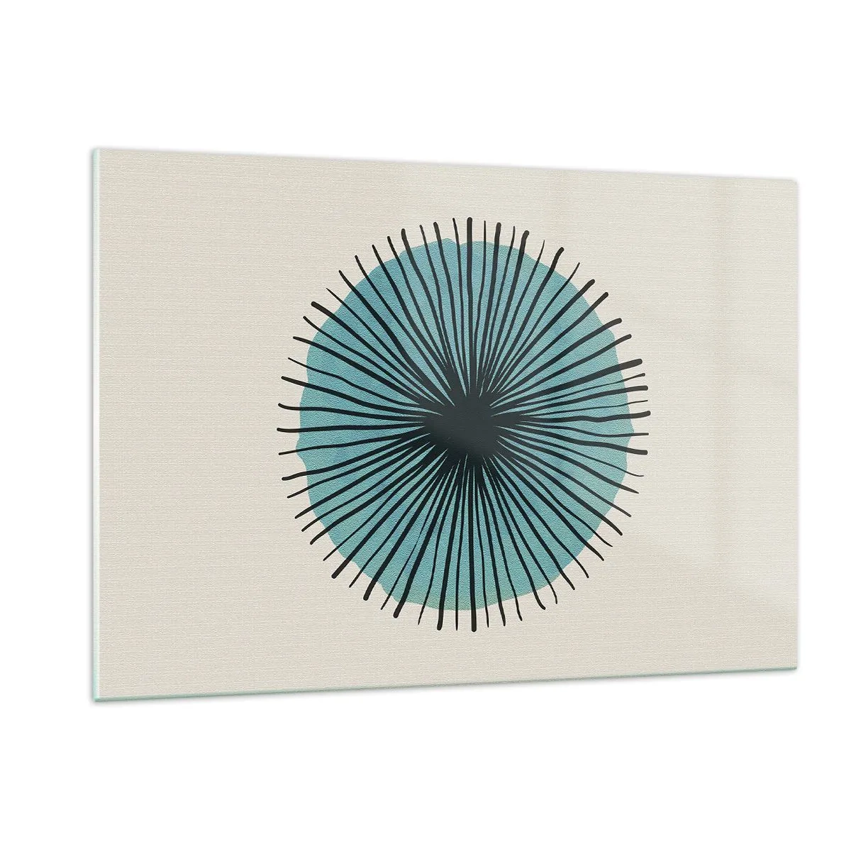 Obraz na skle - Zářící modrá - 120x80 cm