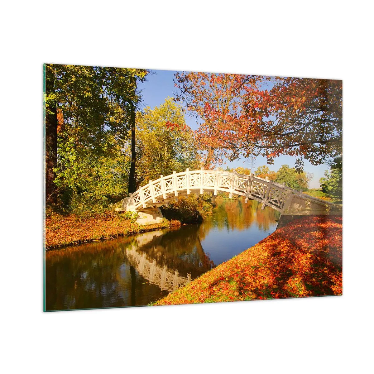 Obraz na skle - Na bílém můstku vzdechů - 100x70 cm