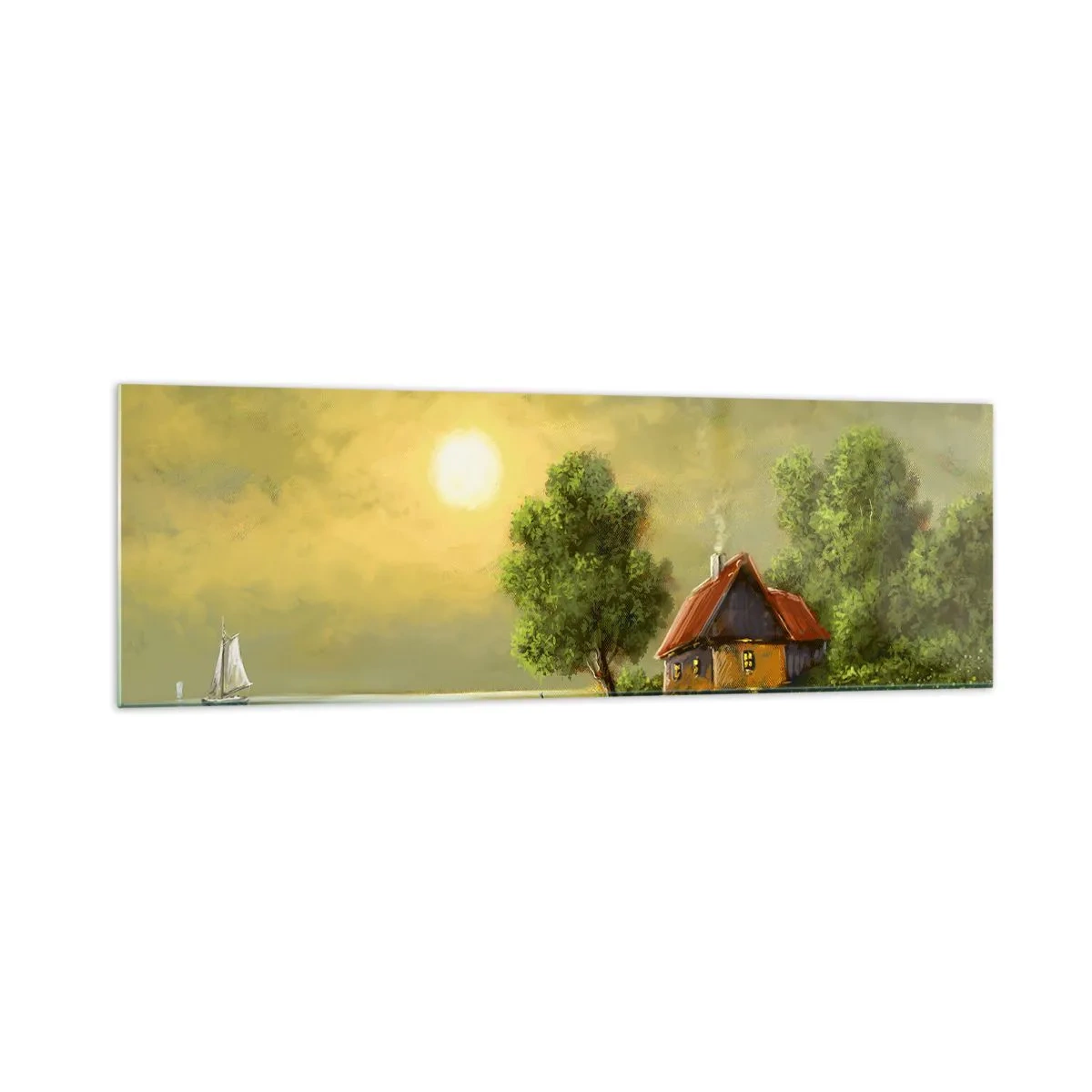 Obraz na skle - Krásně, jako z obrázku - 160x50 cm