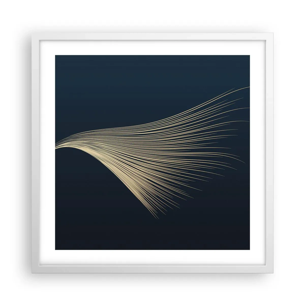 Plakát v bílém rámu - Jako andělské vlasy - 50x50 cm