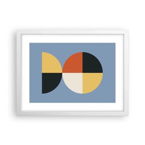 Plakát v bílém rámu - Koukej a počítej - 40x30 cm