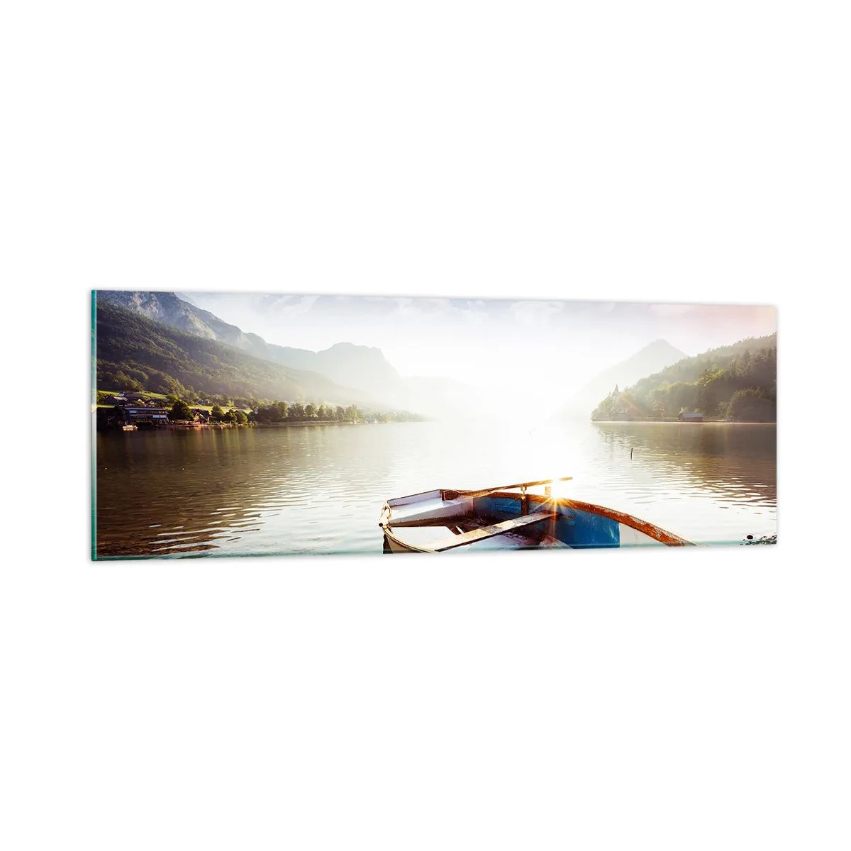 Obraz na skle - U velké a čisté vody - 90x30 cm