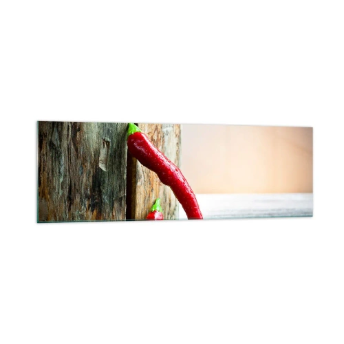 Obraz na skle - Red hot chili peppers - 160x50 cm
