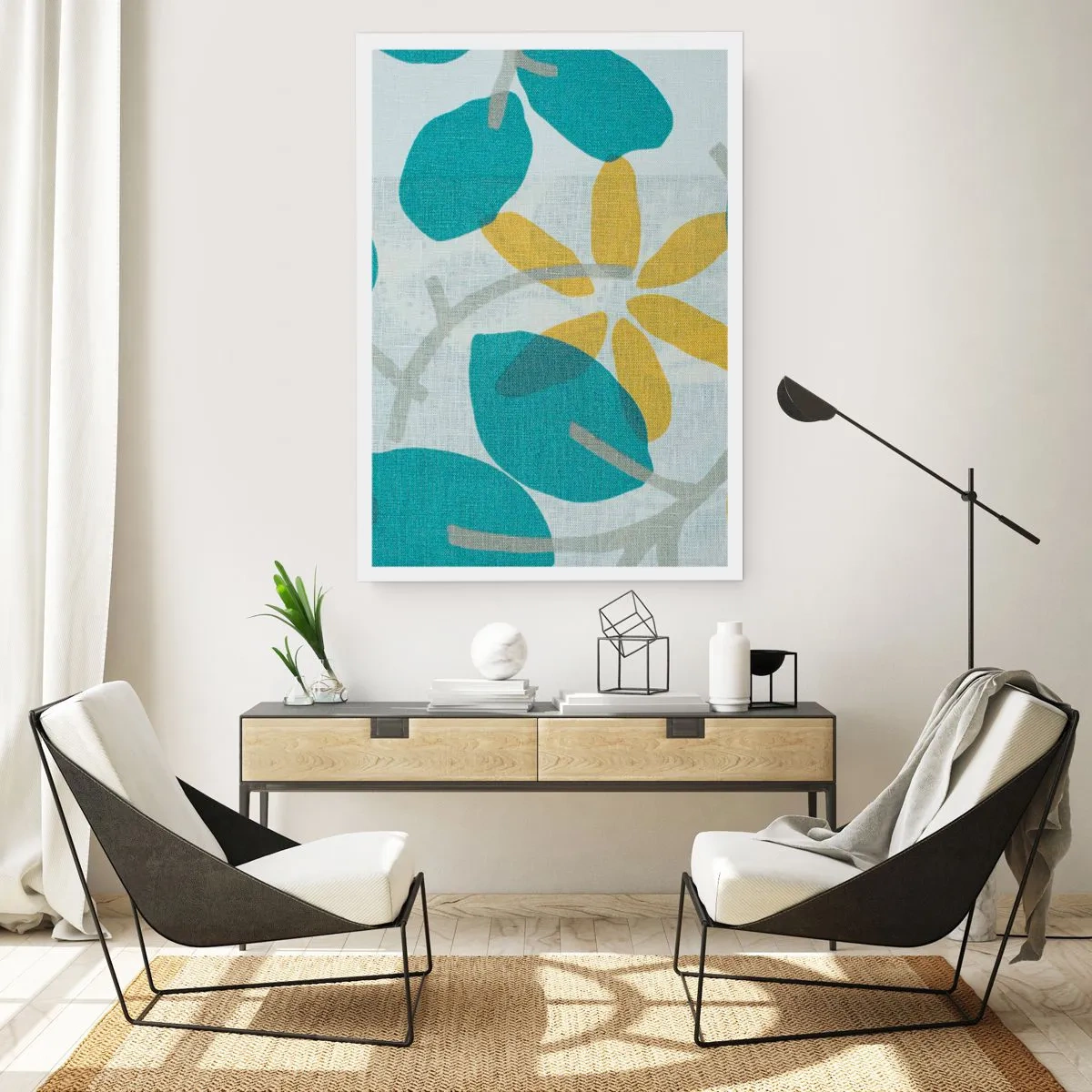 Plakát - Mezi azurovými listy - 61x91 cm