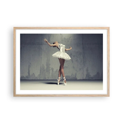 Plakát v rámu světlý dub - Lehce jako pták - 70x50 cm