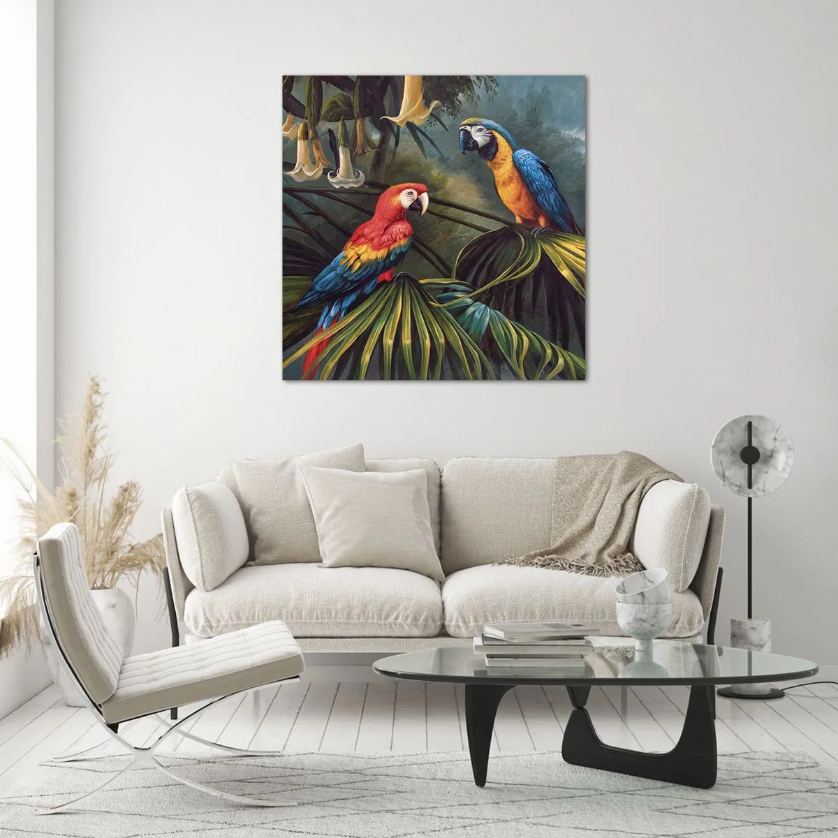 Obraz na skle - Romantismus v tropech - 60x60 cm