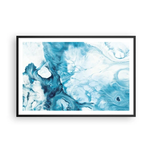 Plakát v černém rámu - Modrý koncert - 91x61 cm