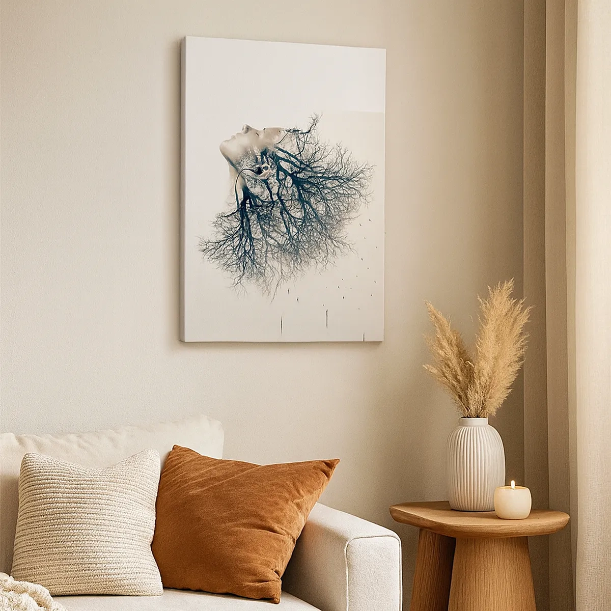 Obraz na plátně - Okouzlená šepotem stromu - 50x70 cm