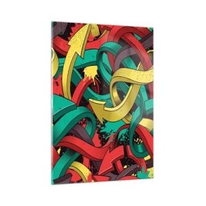 Obraz na skle - Kudy do cíle? - 50x70 cm