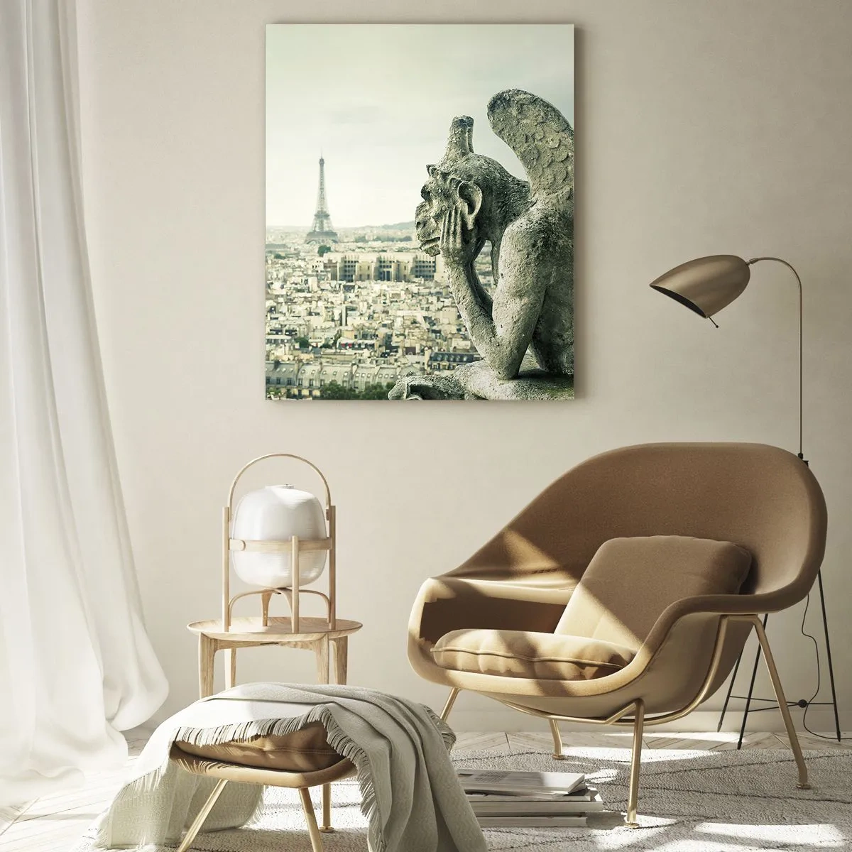 Obraz na skle - Pařížské povídání - 50x70 cm